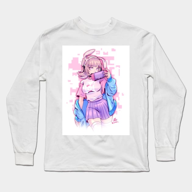 E-Girl Chiaki Nanami Long Sleeve T-Shirt by alinalal